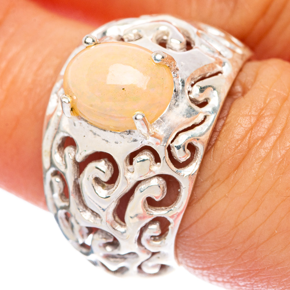 Rare Ethiopian Opal Ring Size 6.75 (925 Sterling Silver) R145973