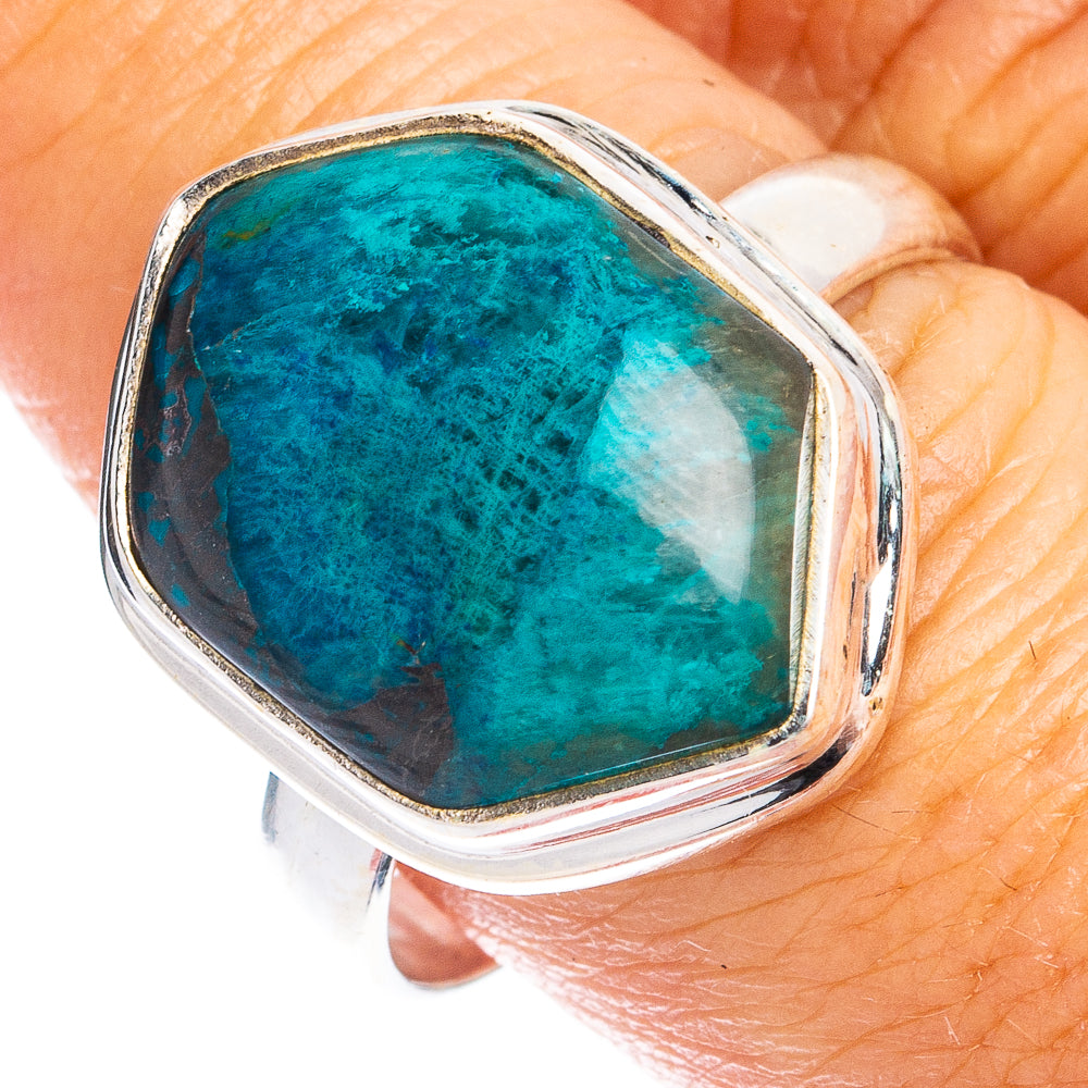 Shattuckite Ring Size 10 (925 Sterling Silver) R8488