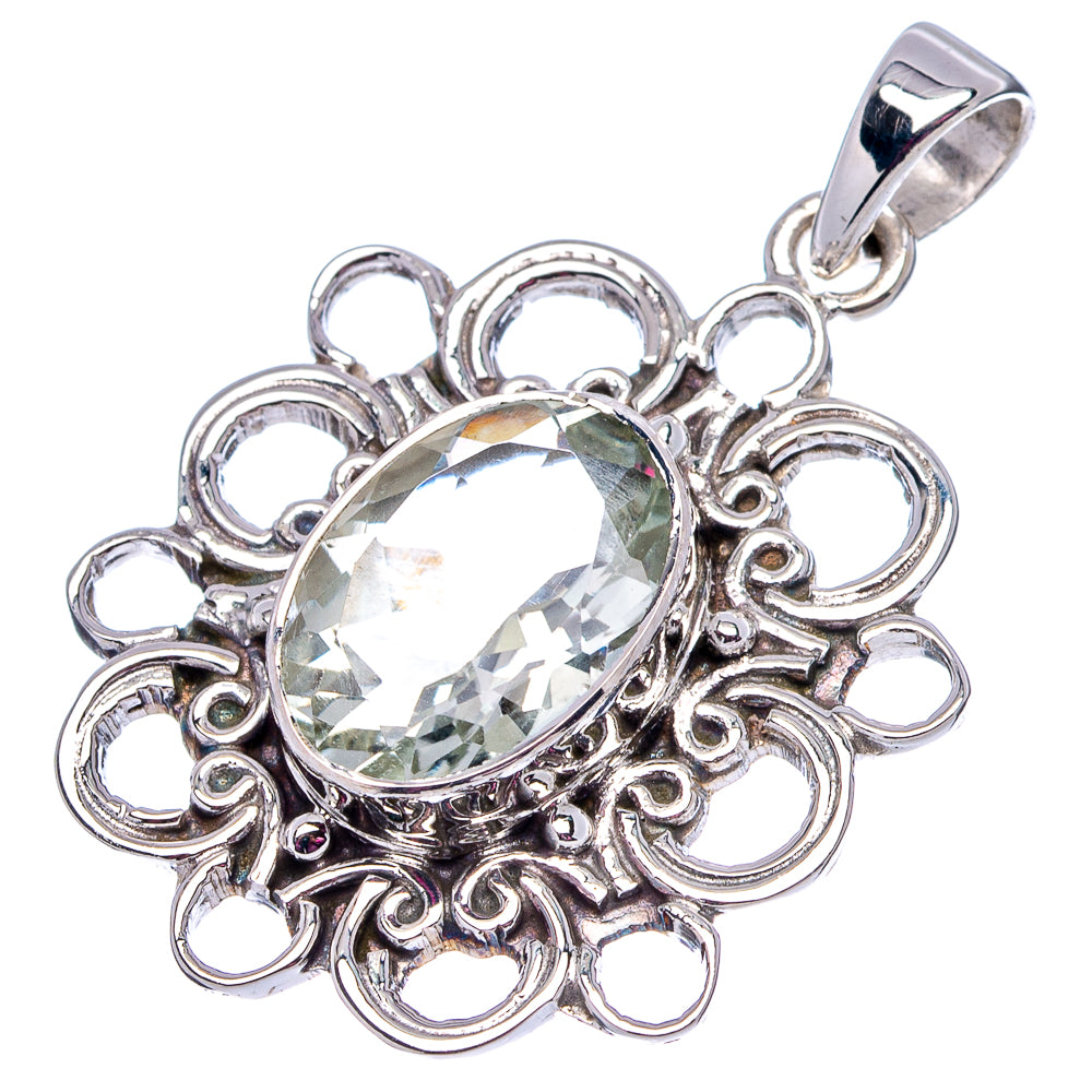 Premium Amethyst Pendant 1 1/2" (.925 Sterling Silver)