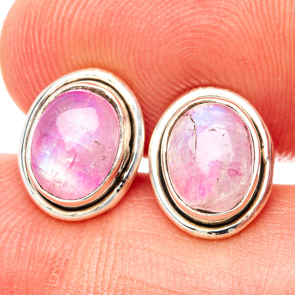 Cotton Candy Turquoise Earrings 3/8" (.925 Sterling Silver)