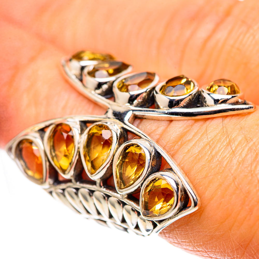 Large Faceted Citrine 925 Sterling Silver Ring Size 6.25 (925 Sterling Silver) RING139668
