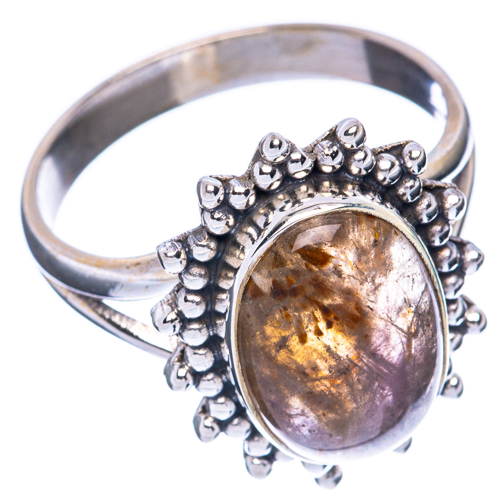 Cacoxenite Amethyst Ring Size 9.75 (925 Sterling Silver) R2932