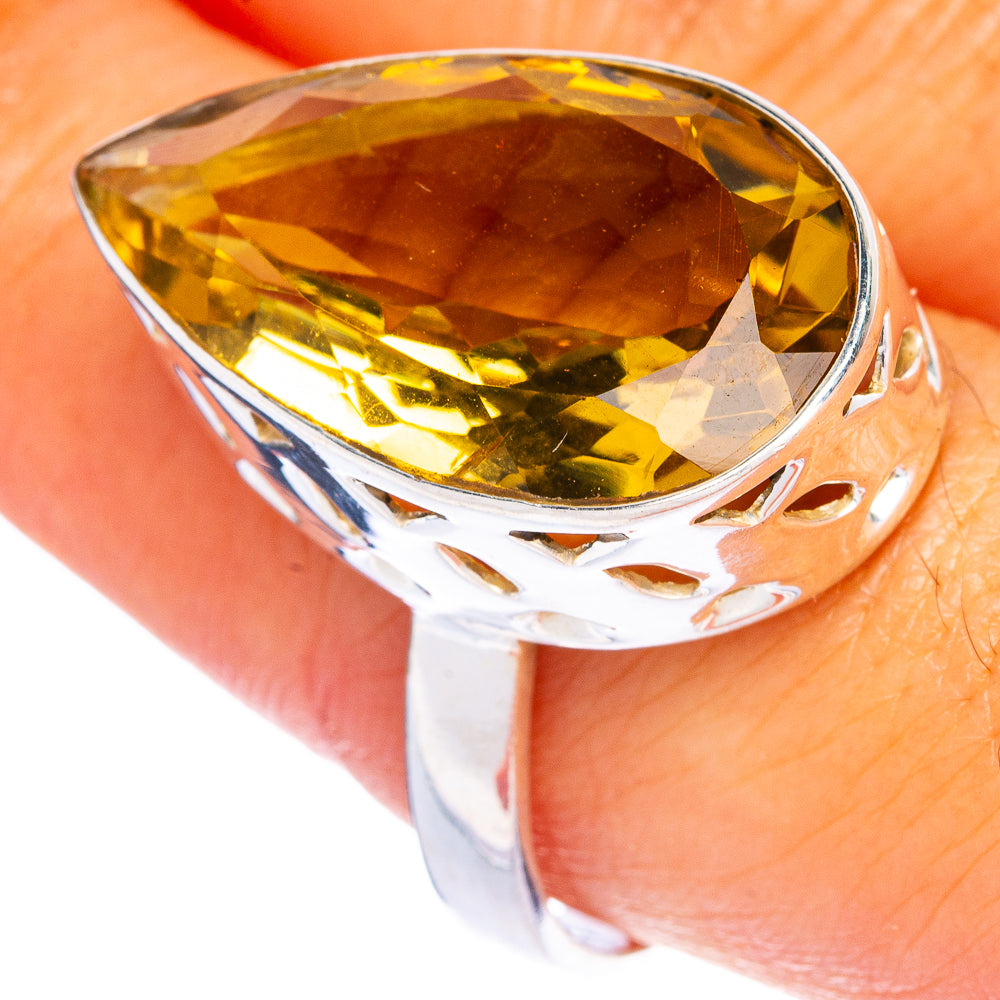 Faceted Citrine Ring Size 9.5 (925 Sterling Silver) R144481