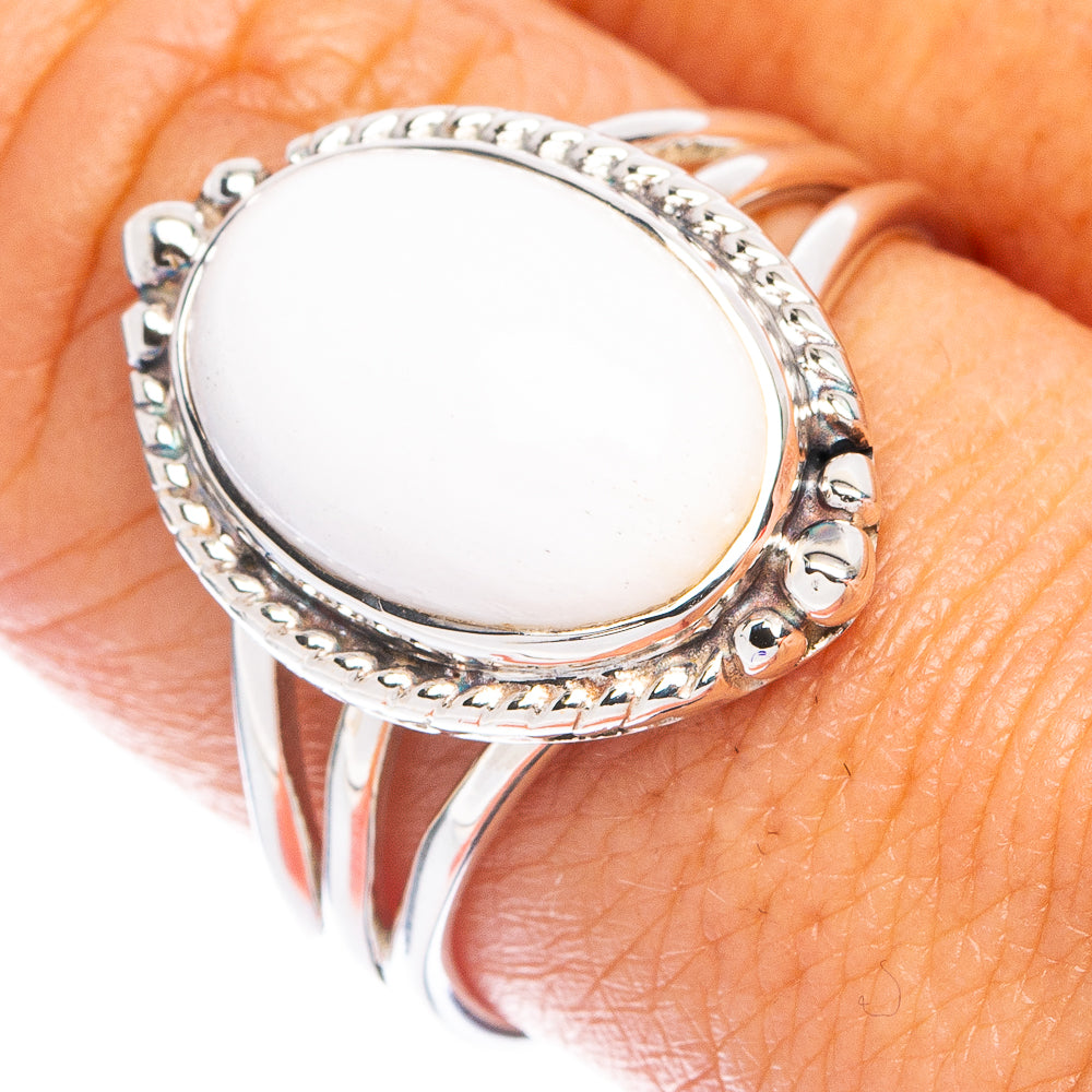 Premium Howlite Ring Size 8.5 (925 Sterling Silver) R7644