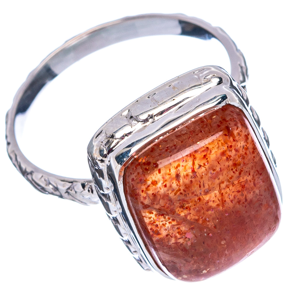 Premium Sunstone Ring Size 6.75 (.925 Sterling Silver)