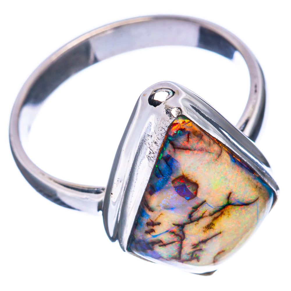 Rare Sterling Opal Ring Size 8.25 (925 Sterling Silver) R2905