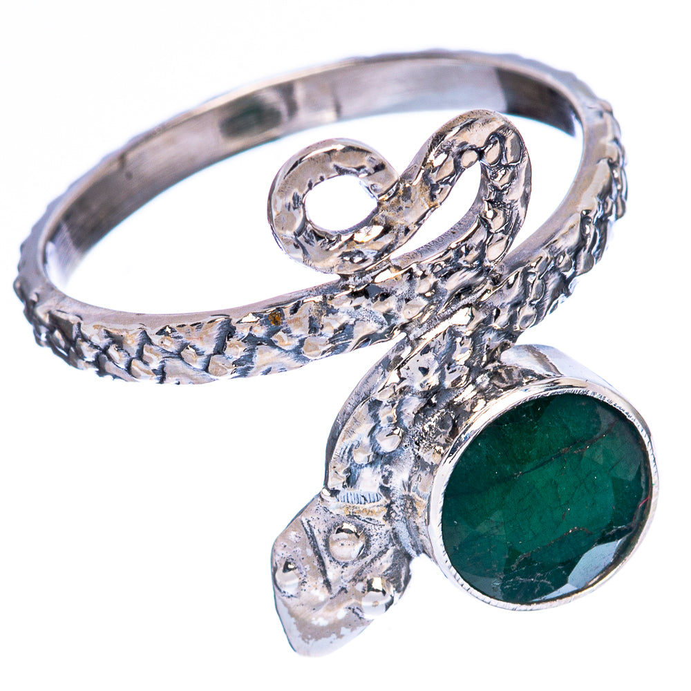 Value Green Sillimanite Snake Ring Size 9 (925 Sterling Silver) R3257
