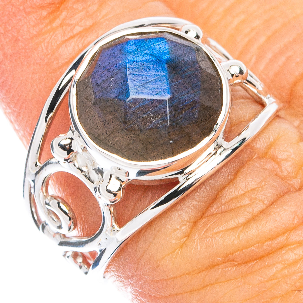 Premium Labradorite Ring Size 7 (925 Sterling Silver) R8066