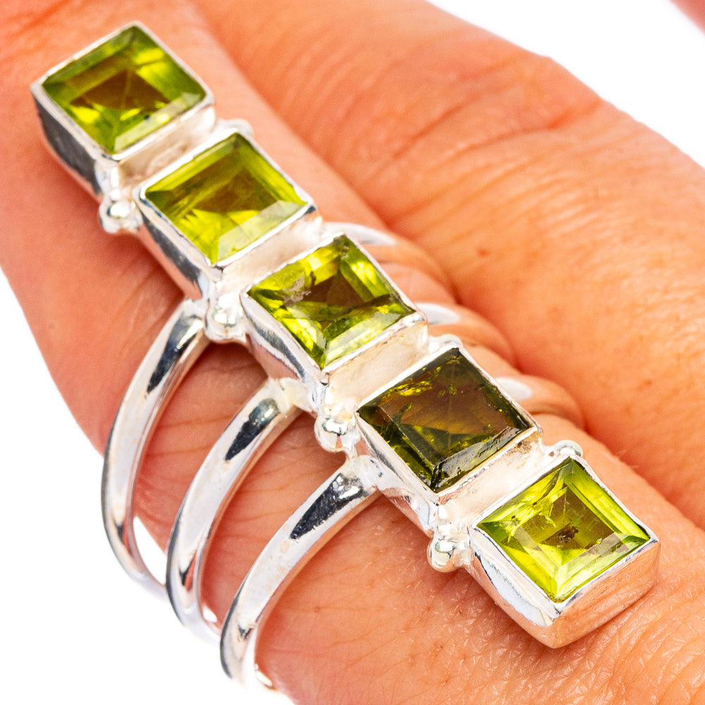 Peridot Ring Size 8.75 (.925 Sterling Silver)