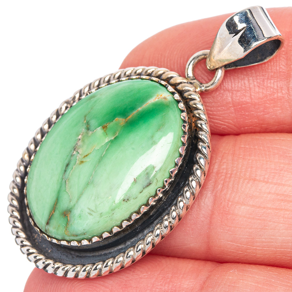 Variscite Pendant 1 1/2" (925 Sterling Silver) P40712