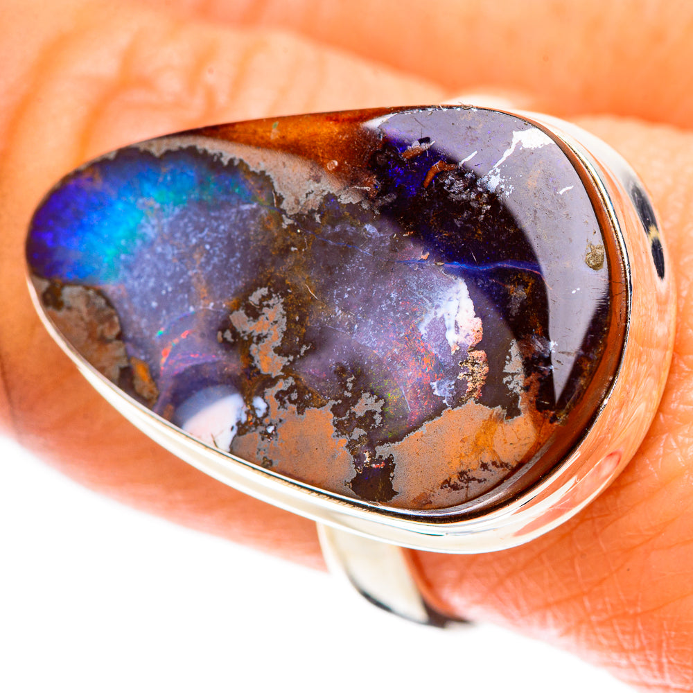 Boulder Opal Ring Size 8.5 (925 Sterling Silver) RING137986