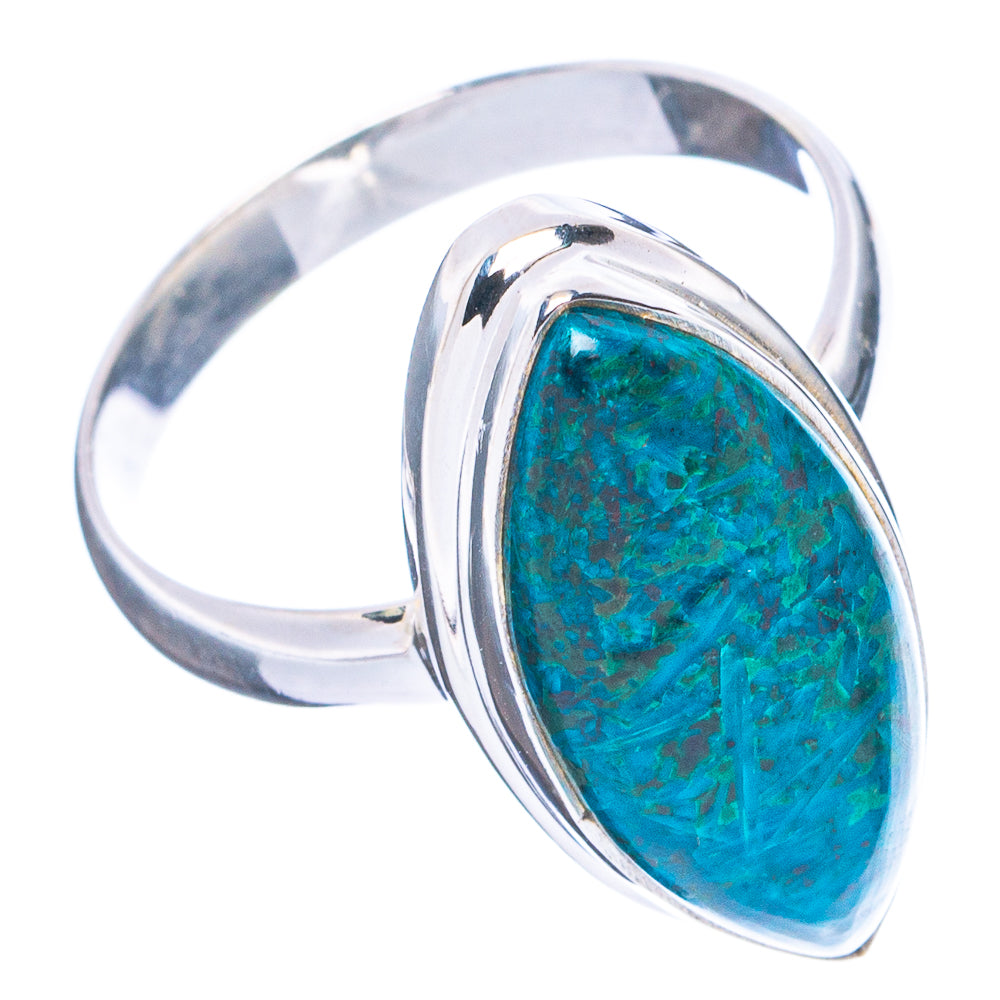 Peruvian Chrysocolla Ring Size 10 (.925 Sterling Silver)