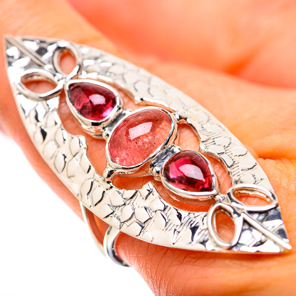 Signature Huge Pink Tourmaline Ring Size 9 (925 Sterling Silver) RING138287