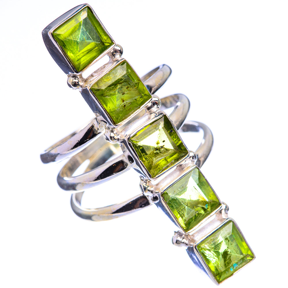 Large Peridot Ring Size 8.5 (925 Sterling Silver) R142870