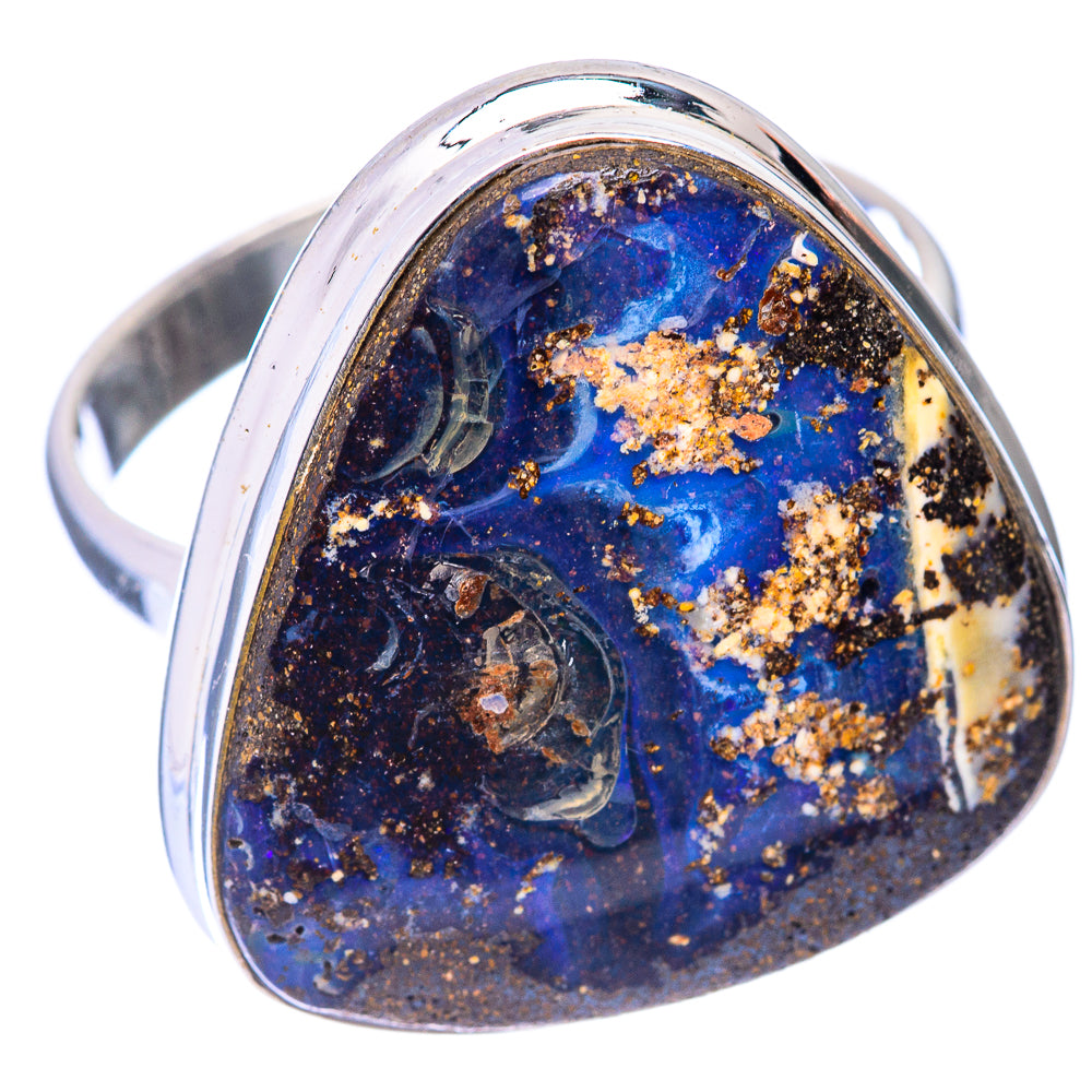 Large Boulder Opal Ring Size 10 (925 Sterling Silver) R140864