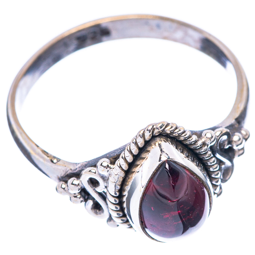 Garnet Ring Size 8 (925 Sterling Silver) R5599