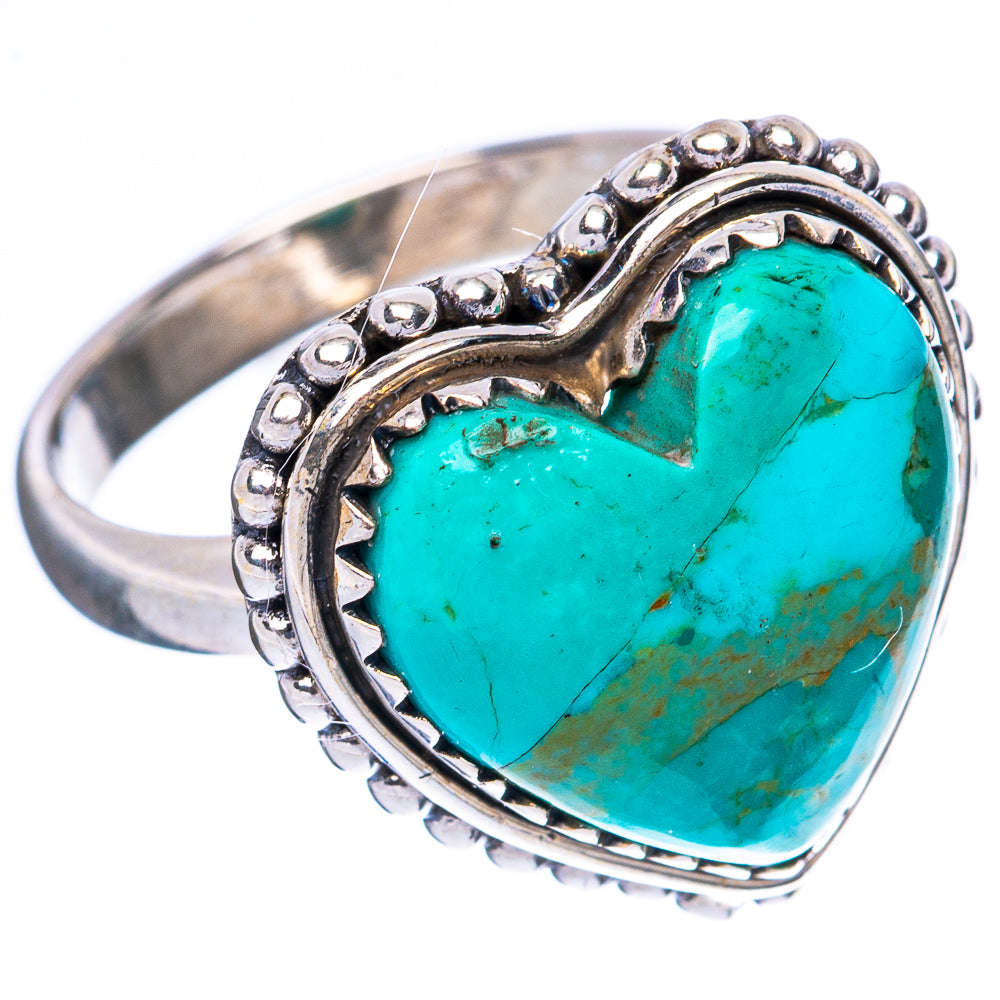 Kingman Turquoise Ring Size 7.5 (925 Sterling Silver) R4040