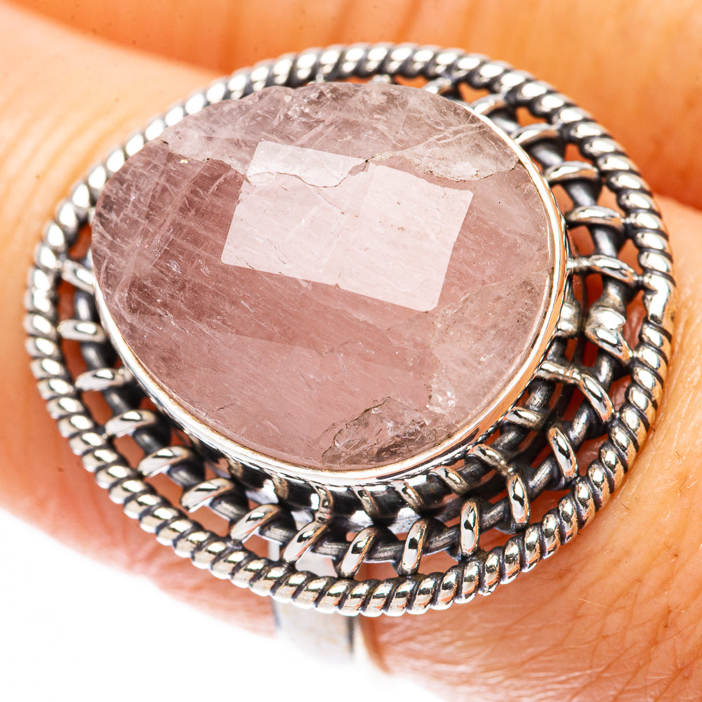 Rare Morganite Ring Size 8.25 (925 Sterling Silver) R2158