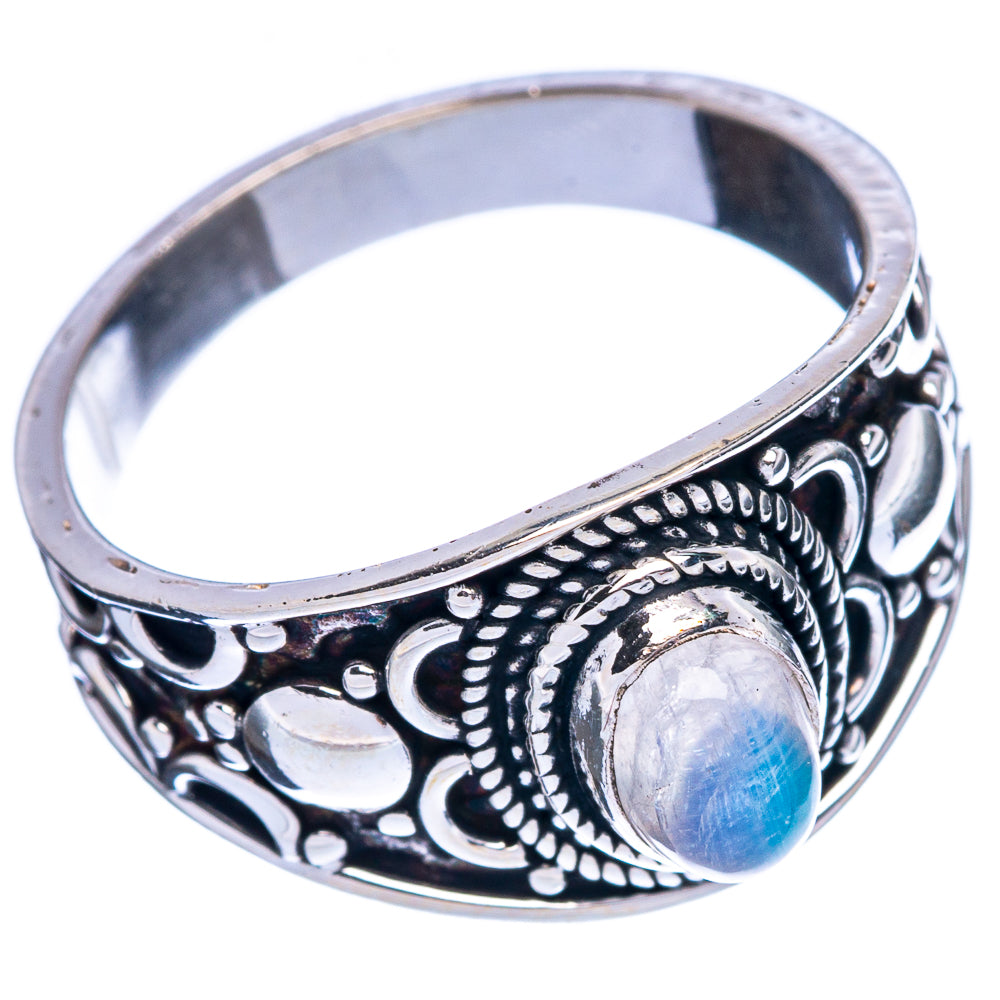 Rainbow Moonstone Ring Size 8.5 (925 Sterling Silver) R146424