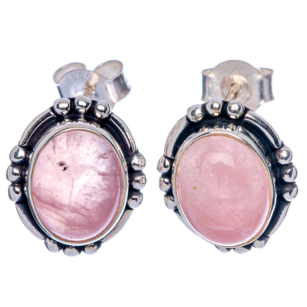 Rose Quartz Earrings 1/2" (925 Sterling Silver) E433184