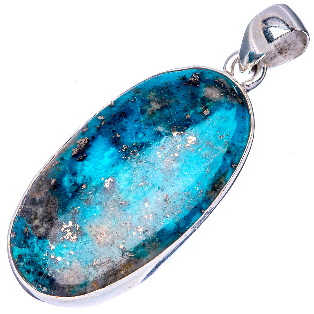 Shattuckite Pendant 1 3/4" (925 Sterling Silver) P42208