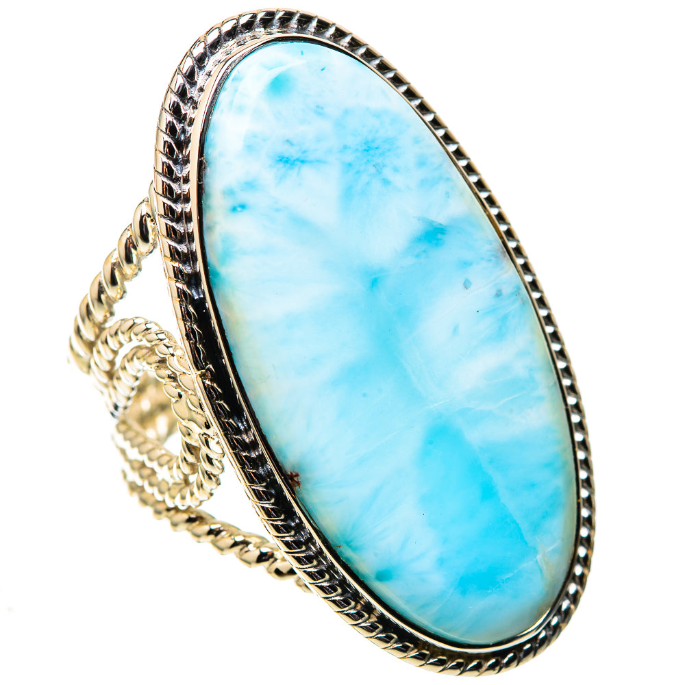 Signature Huge Larimar Ring Size 9 (925 Sterling Silver) RING138140