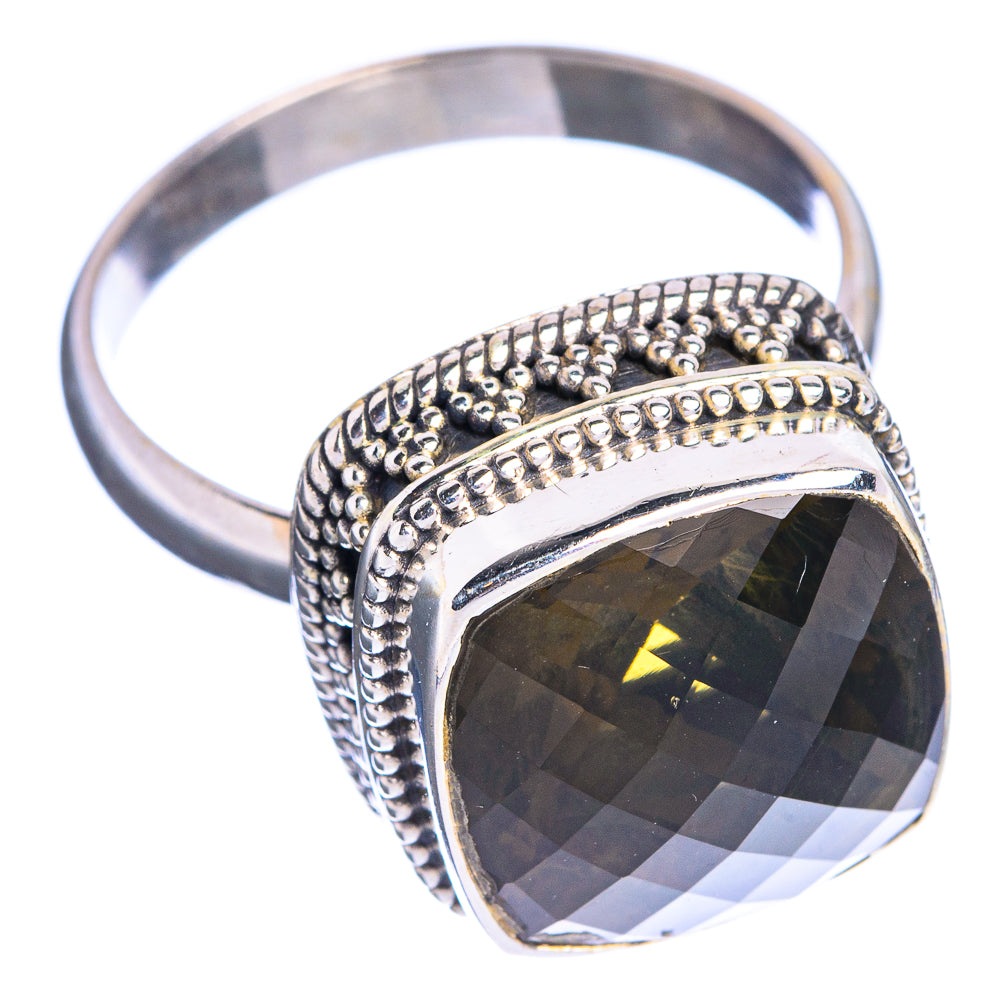Olive Quartz Ring Size 11 (925 Sterling Silver) R144266