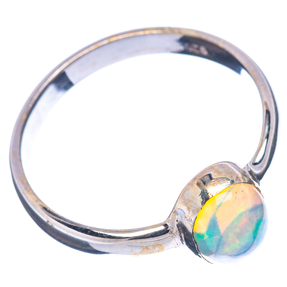 Ethiopian Opal Ring Size 7.5 (.925 Sterling Silver)