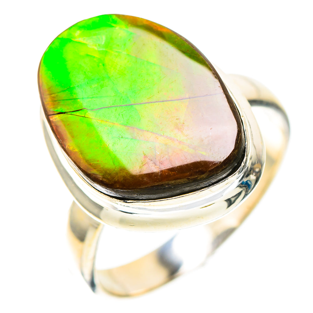 Canadian Ammolite Ring Size 7.5 (925 Sterling Silver) RING138552