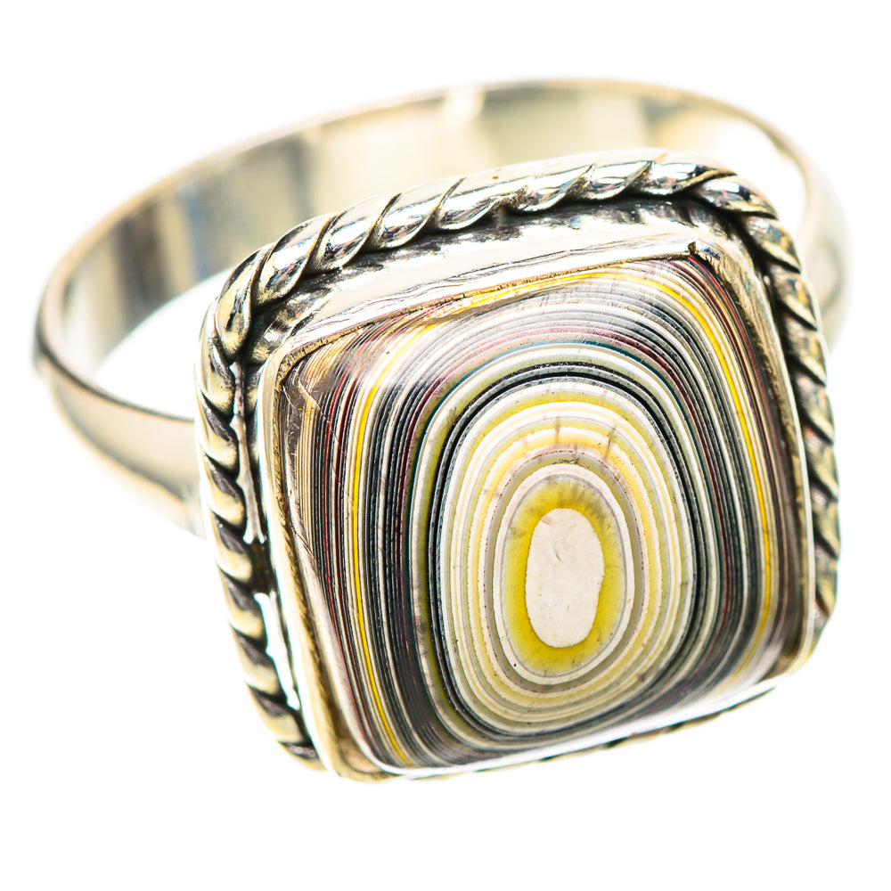 Fordite Ring Size 9.75 (925 Sterling Silver) RING138863