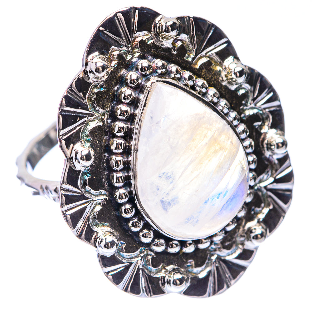Premium Rainbow Moonstone Ring Size 9 (925 Sterling Silver) R141889