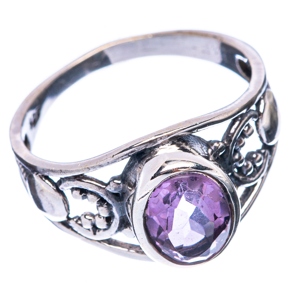 Faceted Amethyst Dainty Ring Size 6.5 (925 Sterling Silver) R5858
