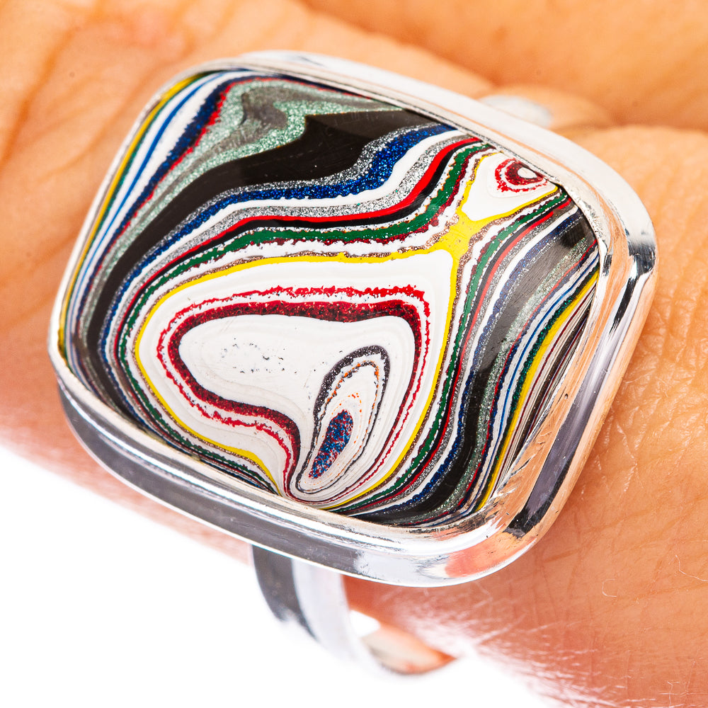 Fordite Ring Size 10.5 (925 Sterling Silver) R142638