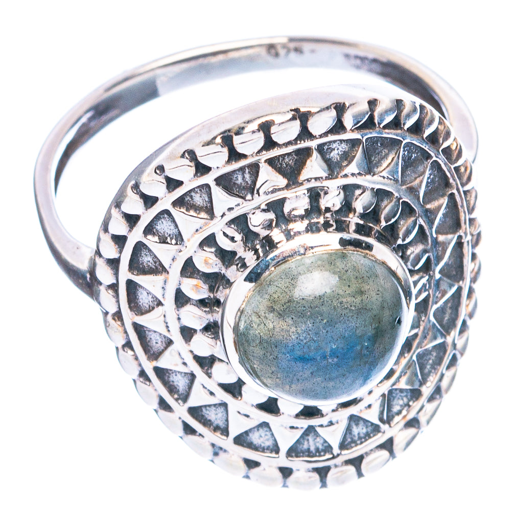 Labradorite Ring Size 8.75 (925 Sterling Silver) R4756