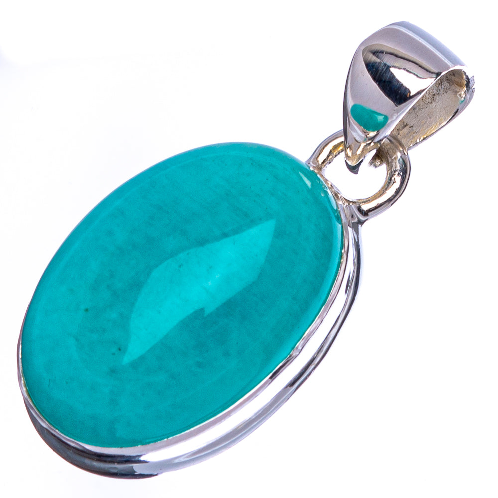 Amazonite Pendant 1 1/8" (925 Sterling Silver) P41804