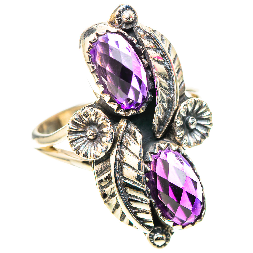 Faceted Amethyst Ring Size 8 (925 Sterling Silver) RING138489