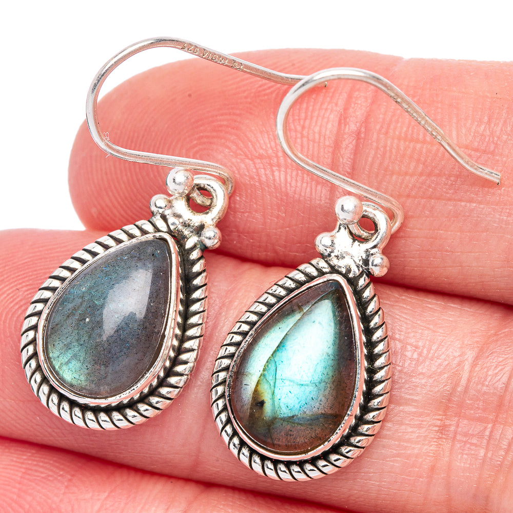 Labradorite Earrings 1 1/4" (925 Sterling Silver) E433300