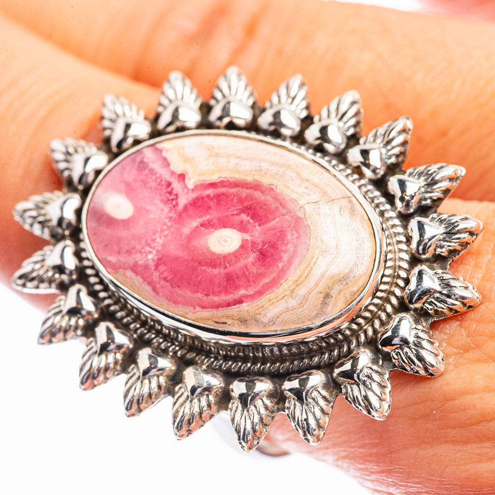 Rhodochrosite Stalactite Ring Size 9.75 (925 Sterling Silver) R142063