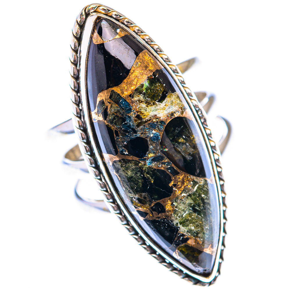Large Mohave Black Onyx Ring Size 7.5 (925 Sterling Silver) RING140033