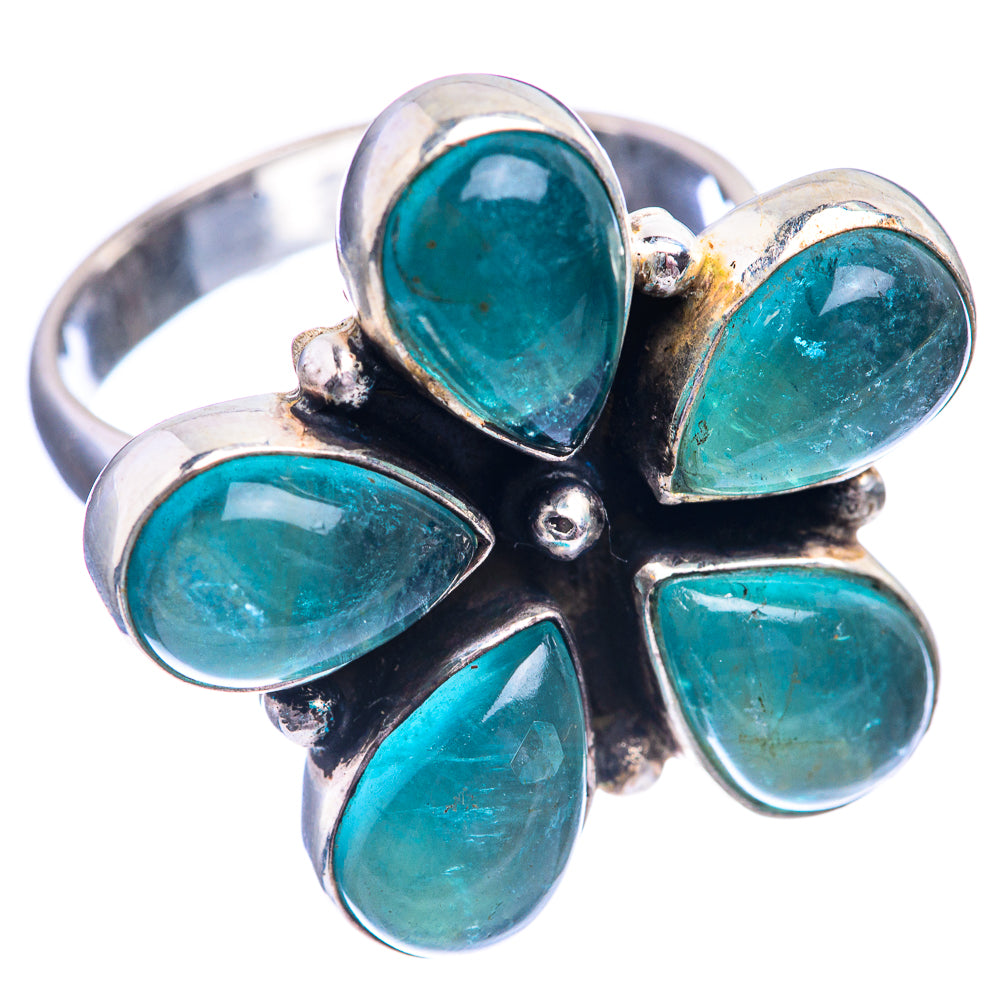 Blue Fluorite Ring Size 9.25 (925 Sterling Silver) R141972