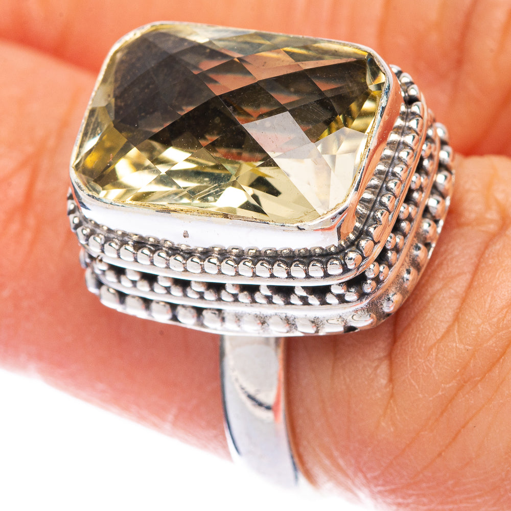 Faceted Citrine Ring Size 5.75 (925 Sterling Silver) R144620