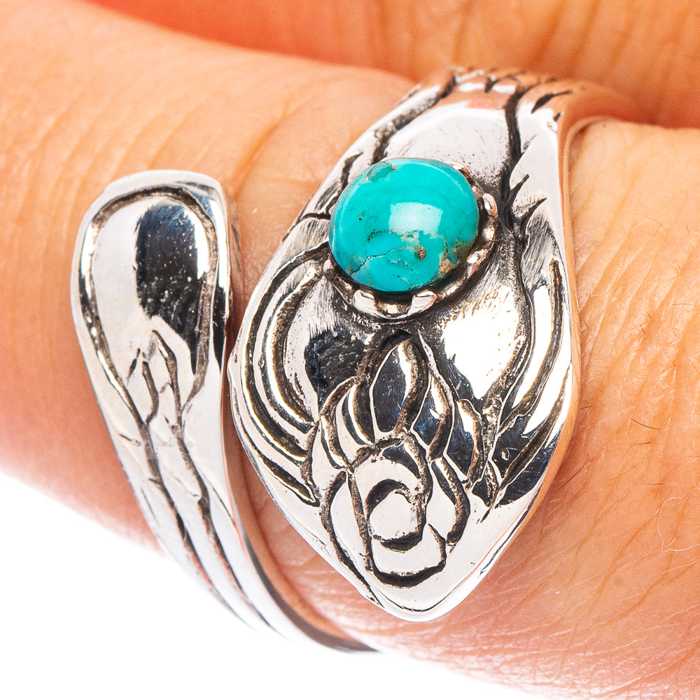 Rare Arizona Turquoise Ring Size 7.5 (925 Sterling Silver) R7279