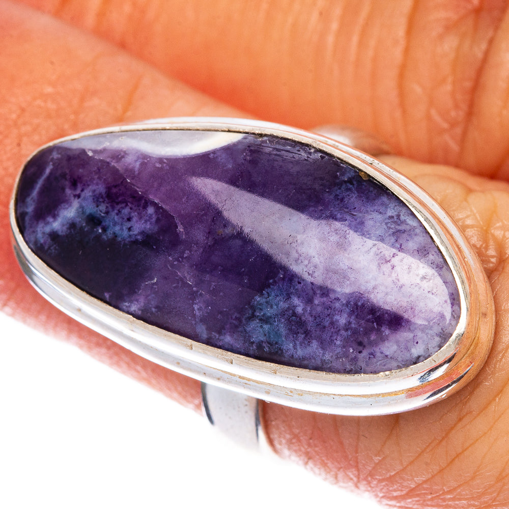 Rare Mexican Purple Opal Ring Size 6 (925 Sterling Silver) R1361