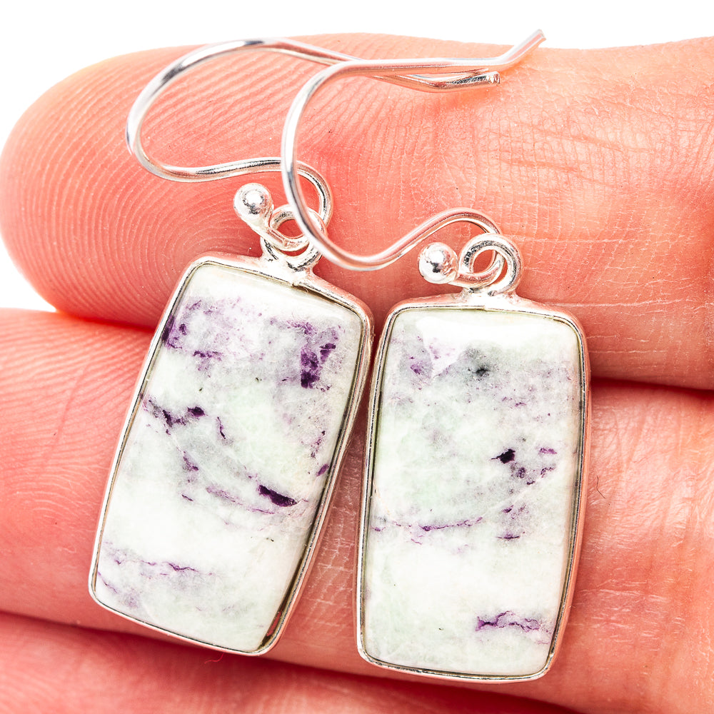 Kammererite Earrings 1 3/8" (.925 Sterling Silver)