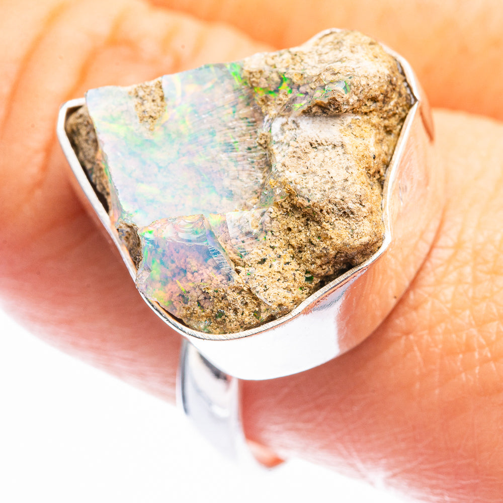 Raw Ethiopian Opal Ring Size 9.5 (925 Sterling Silver) R141940