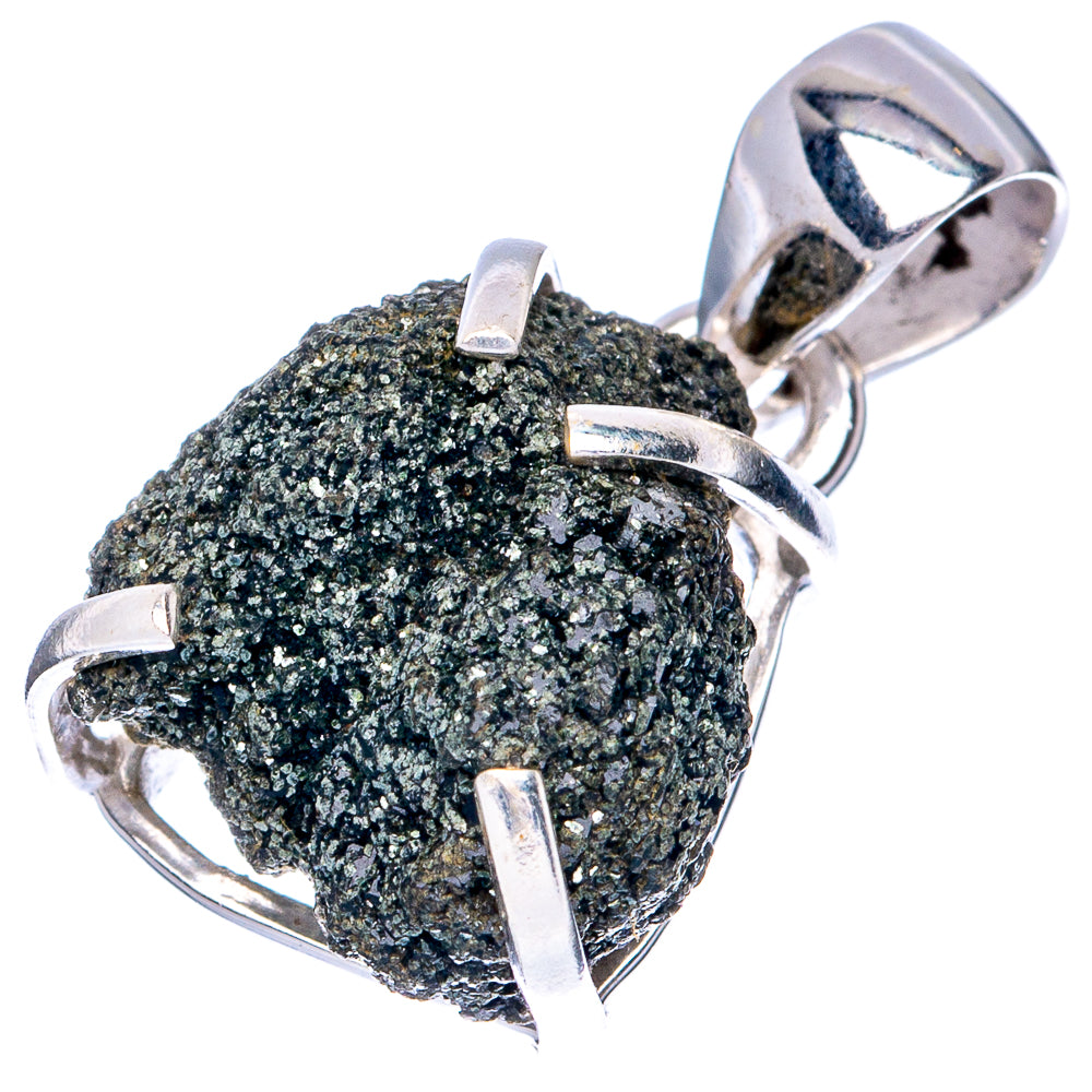 Raw Seraphinite Pendant 1" (925 Sterling Silver) P41493