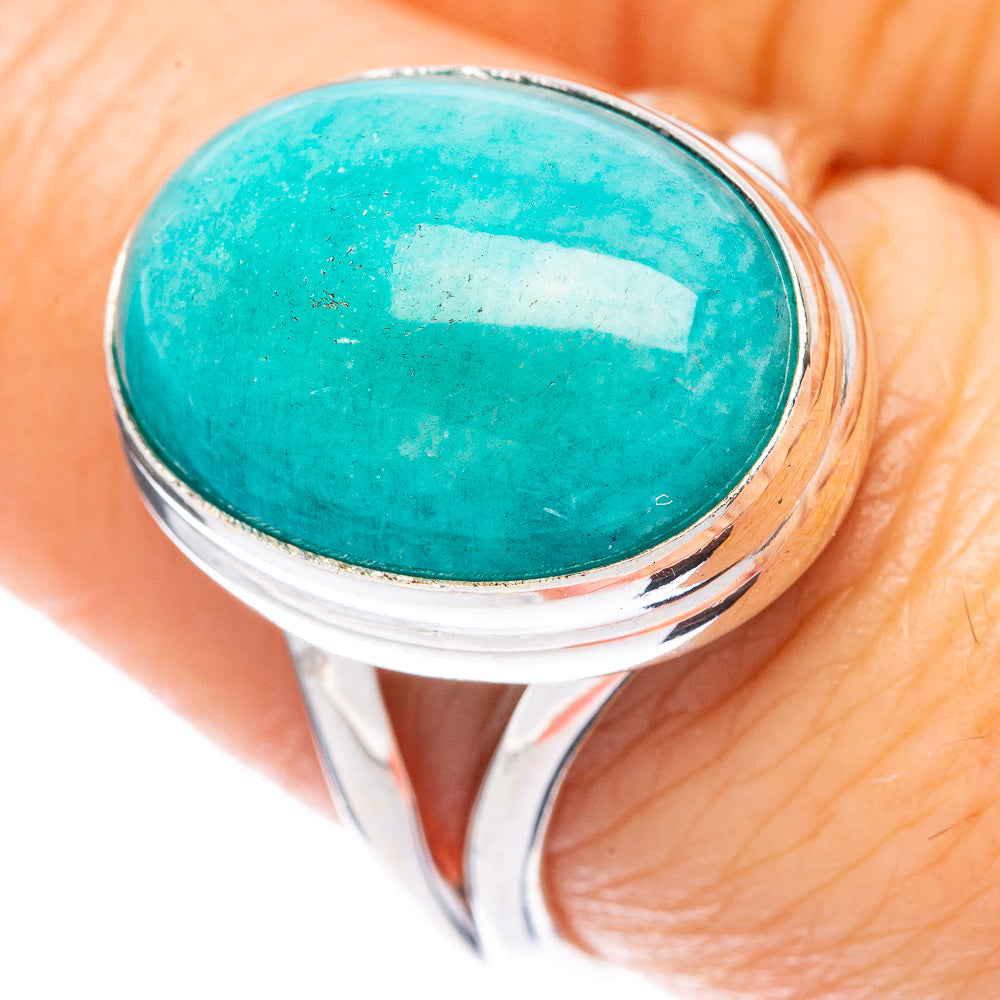 Amazonite Ring Size 8.25 (925 Sterling Silver) R2064