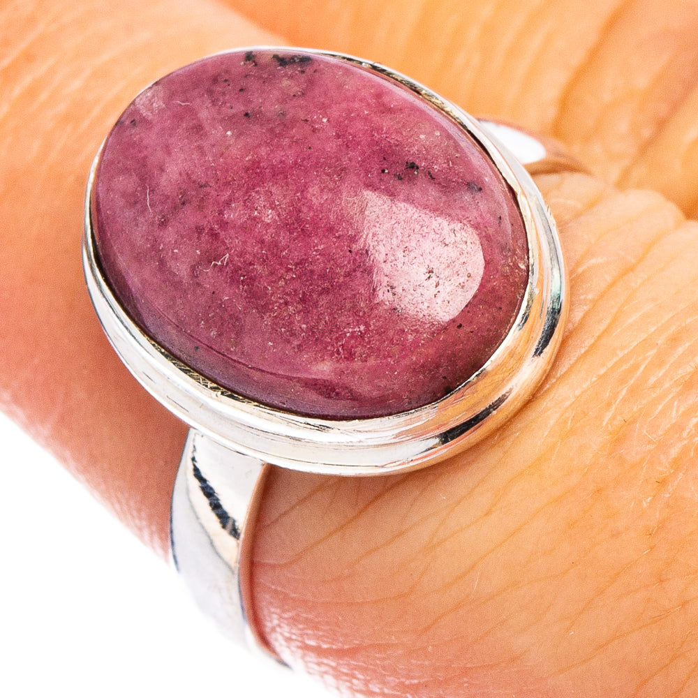 Rhodonite Ring Size 7.75 (.925 Sterling Silver)