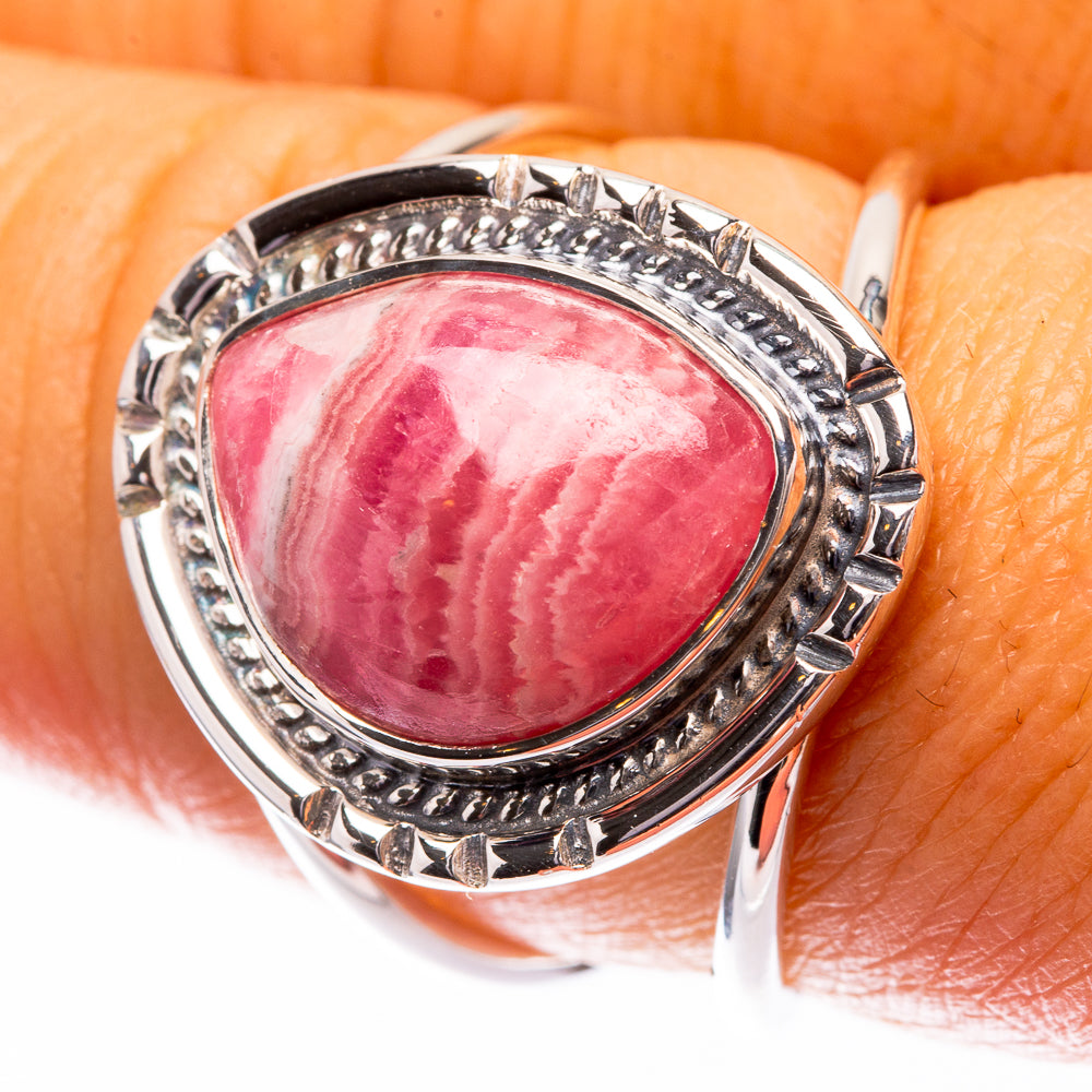 Premium Rhodochrosite Ring Size 8 (925 Sterling Silver) R141819