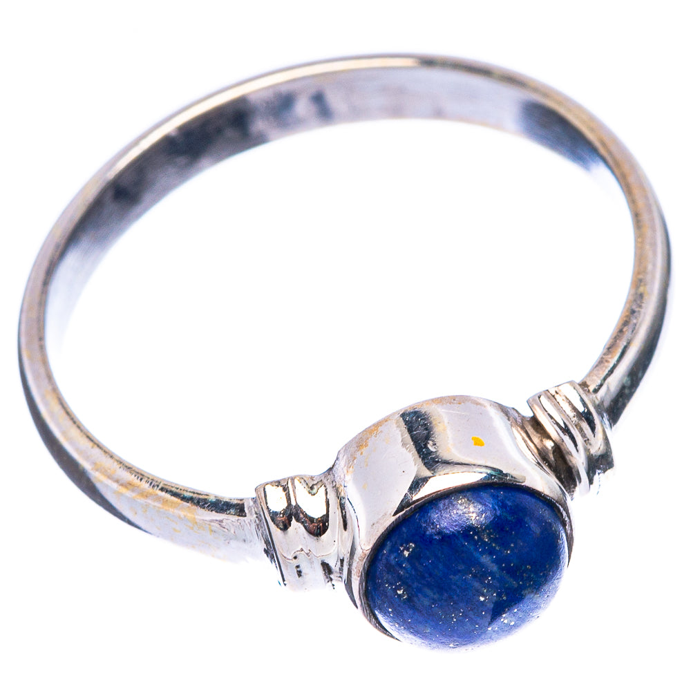 Lapis Lazuli Dainty Ring Size 7 (925 Sterling Silver) R5744